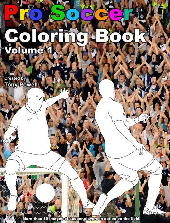 Pro Soccer Coloring Book by Tony Powell